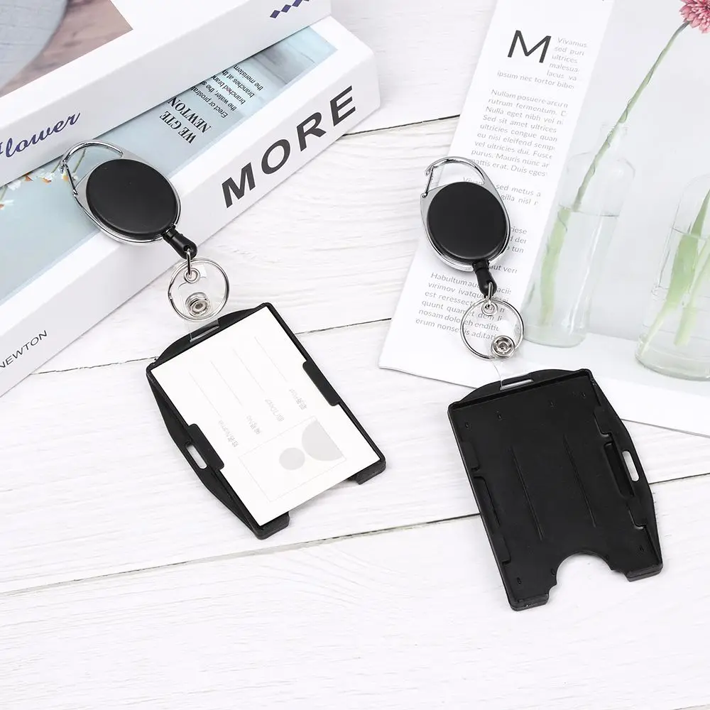 

New Office School Protector Cover Name Card Card Sleeve ID Card Badge Holder Retractable Badge Holder
