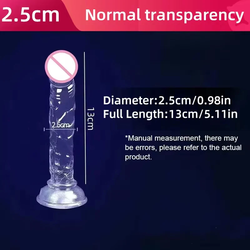Realistic Silicone-Like Soft Dildo for Women - Strong Suction Cup, Lesbian Female Intimate Masturbator Adult Products Toy image 2