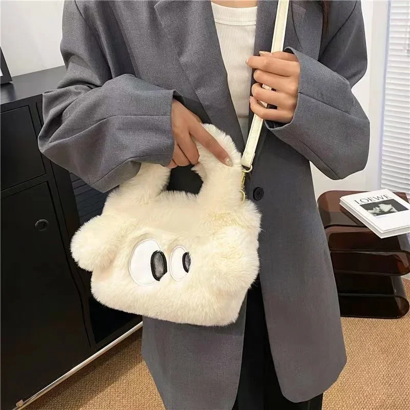 Women Bags Handbag Shoulder Bag cute plush winter