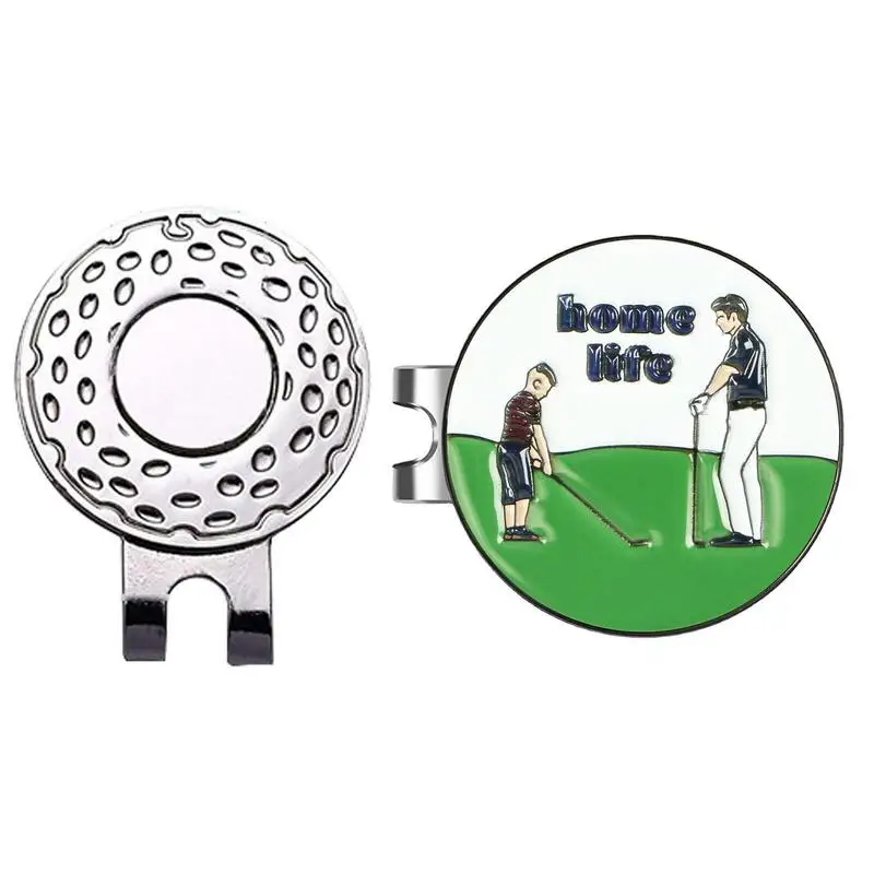 25mm Golf Ball Marker Hat Clip With Strong Reinforced Magnets For Secure Metal Ball Markers In Place