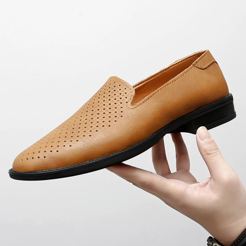 

Men's Leather Casual loafers Shoes wedding Dress Shoes New Big Size Moccasins Shoes Suede shoes High Quality zapatos