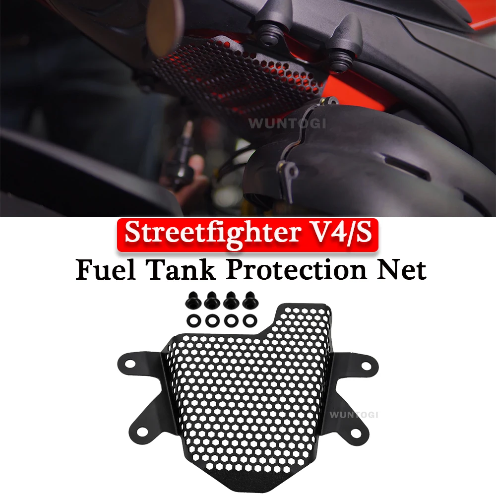 Streetfighter V4 Accessories Motorcycle Tank Protection Grille For Ducati Streetfighter V4 V4S 2020+ Foot Peg Removal Kits