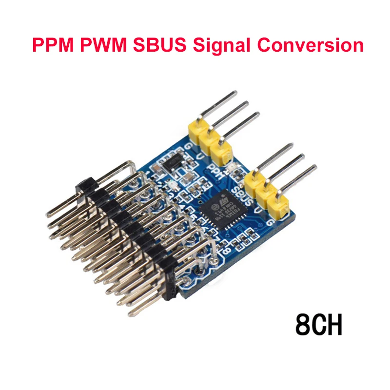 JHEMCU SBUS-zu-PWM-PPM-Konverter 8CH 3,3-20V 3ms Latenz iBUS-kompatibel FlySky IA6B FrSky X8R für RC FPV Drohne – Detail 3
