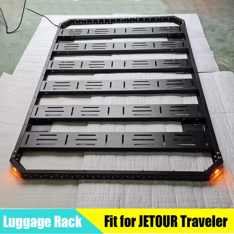 

Car Luggage Rack Fit for CHERY JETOUR Traveler T2 2023 2024 Multi-functional Expansion Luggage Rack with Small Yellow Light