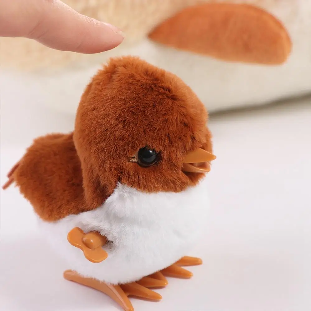 Muñeca bonita gorriones, juguete para saltar, juguete de peluche para caminar, mecanismo de relojería, pájaro de primavera, guía realista, juguete para gatear para bebé, juguete para gato