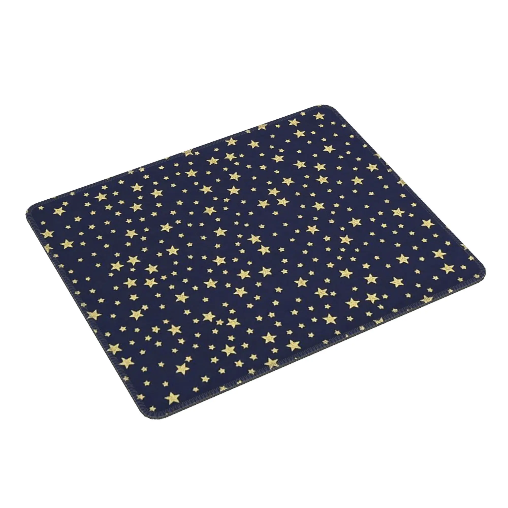 Navy Blue Sky and Stars Print Mouse Pad Computer Keyboard Mouse Mat Gamer PC Laptop Desk Mat Office Accessories Table Mats