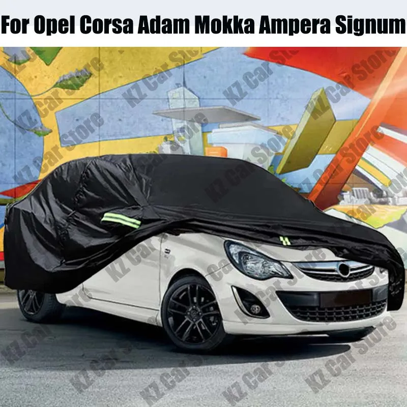 

Car Cover Outdoor Sun Snow Rain Dust Resistant Windproof Auto Cover For Opel Corsa Adam Mokka Ampera Signum