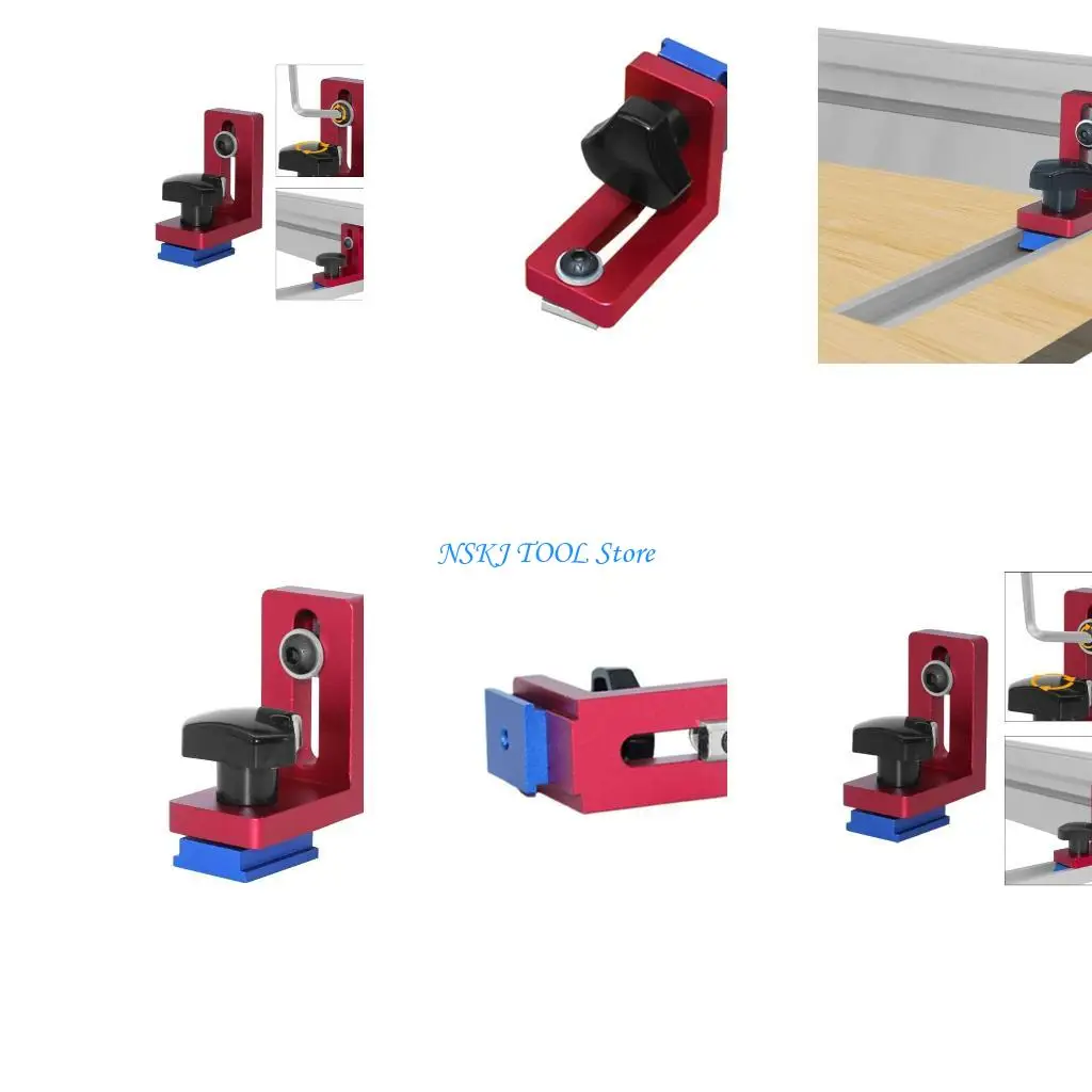 L8RC Aluminium Backing Connectors Mitre Mitter Stop Panduan Woodworking Panduan Rel