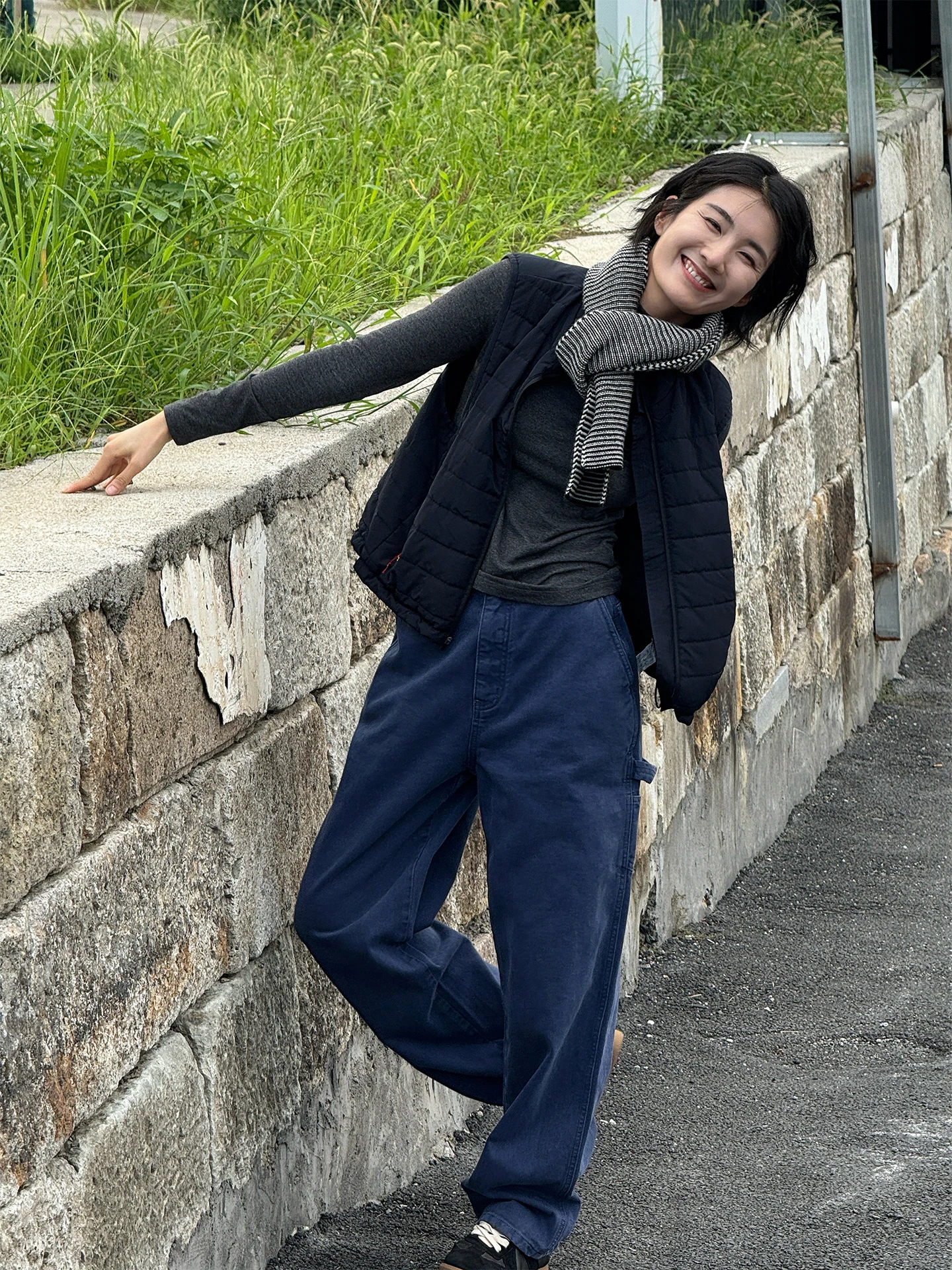 

Langqing Spring New Women's Lightweight Cotton Vest Warm Casual Outerwear Polyester Fiber Zipper Closure Color