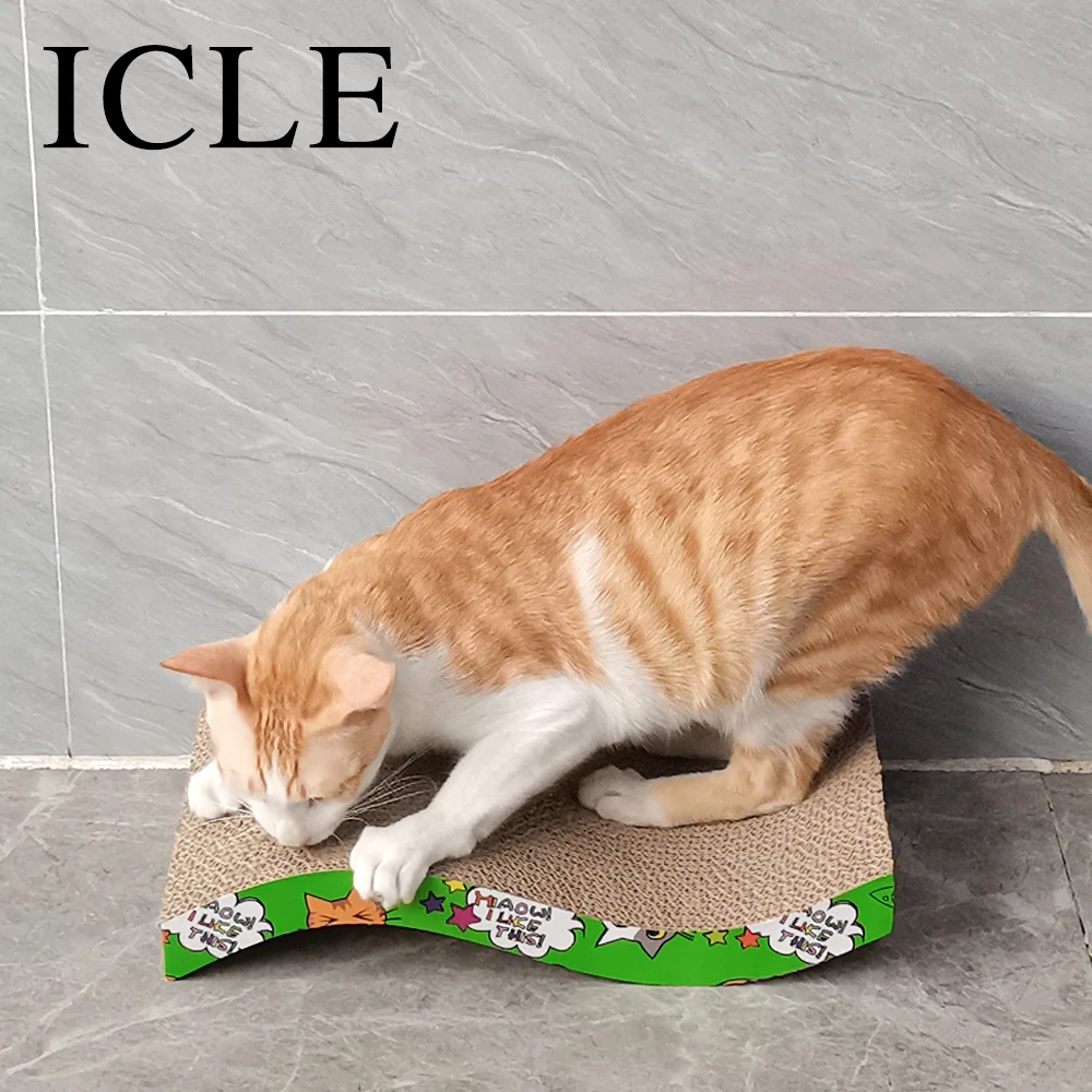 

Factory Claw Grinding Corrugated Paper Cartoon Fish Cat Scratching Board Cat Scratching Post Scratching Post for Cat