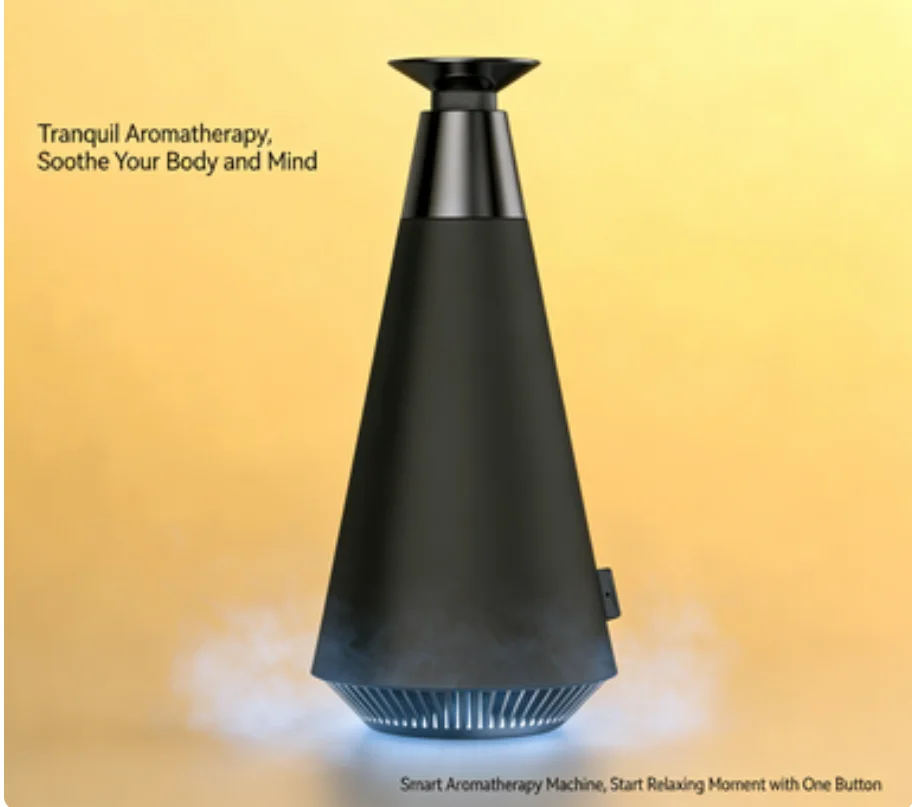 

Умный Bluetooth-диффузор для эфирных масел Auramor с управлением через приложение, безводный USB-C нано-увлажнитель воздуха для домашнего декора