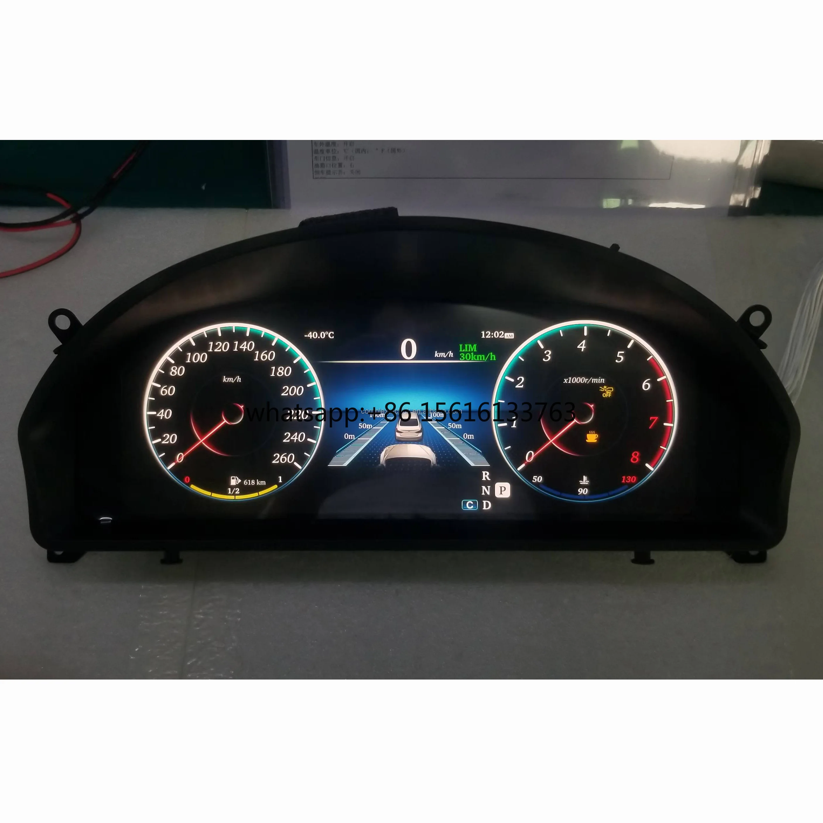 

12.3 Inch LCD Instrument For Mercedes-Benz Old C-class W204 NTG4.0 2008-2010 Original Car Dashboard Modification