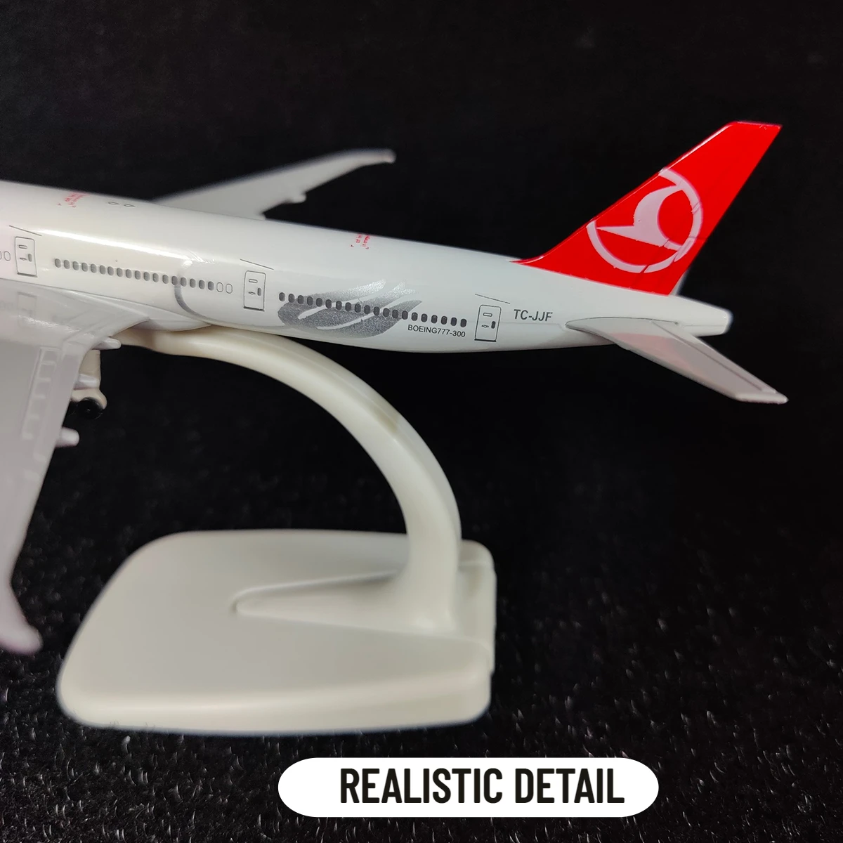 Scale 1:250 Metal Aircraft Model Replica, Turkish Airlines B777 Airplane Aviation Decor Miniature Art Collection Kid Boy Toy