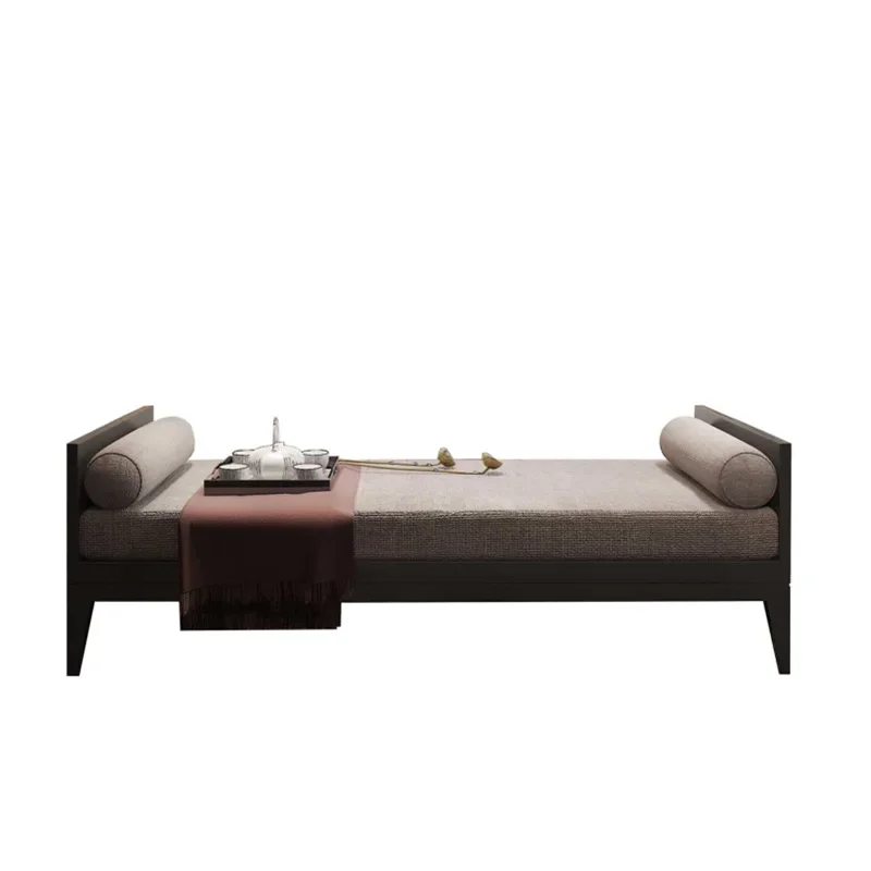 

New Chinese style bedside stool Bedroom foot couch, simple modern long strip bedside shoe changing stool in front of solid