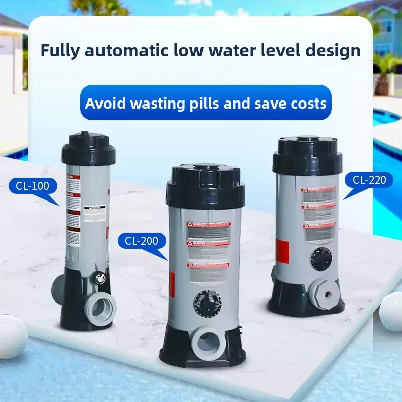 Automatic Chlorine Feeder / Chlorinator for Pool & Spa – 4.2/9 lb Capacity, Chemical Dispenser, Replacement Parts