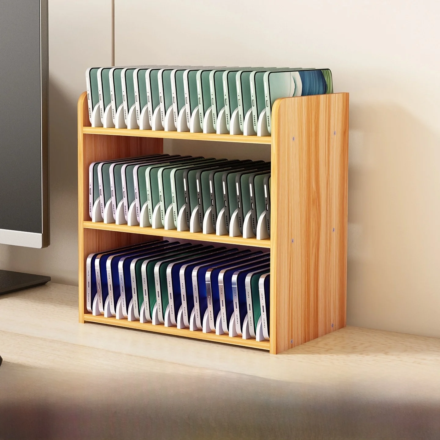 Multi-layer Mobile Phone Storage Box Classroom Meeting Room Self-discipline Tool Organizer Management Storage Box for Phones