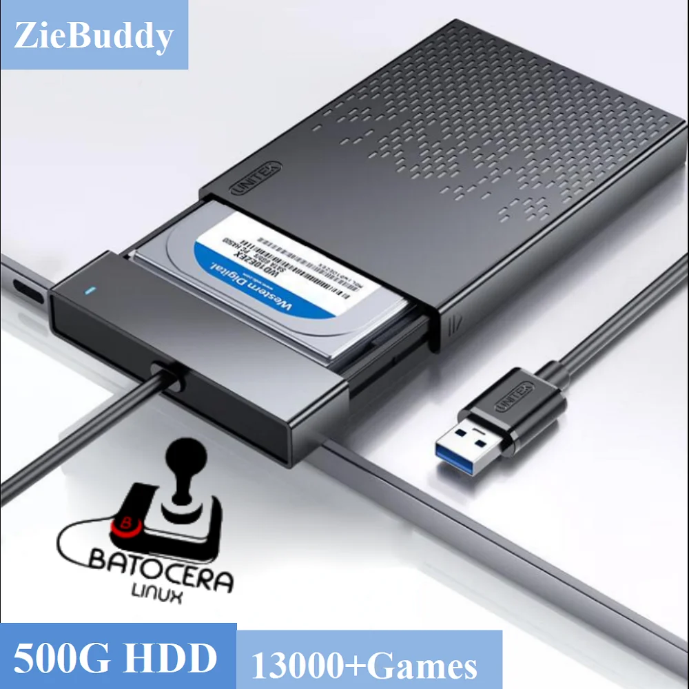 

Batocera 41.Linux 500G HDD Console with 13000+ High Score Retro Game For PS3/PS2/PS1/Wii/WiiU/DC/N64 for Windows PC