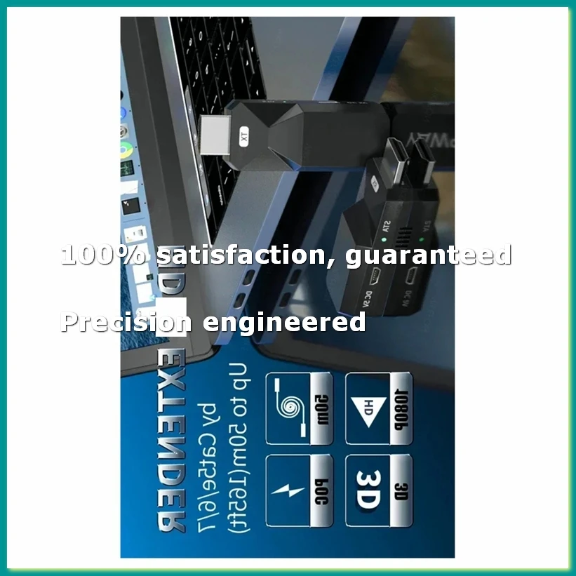 

Беспроводной передатчик-приемник видео и аудио 50M 1080P 60Гц - Совместимый беспроводной адаптер для дисплея A86Z