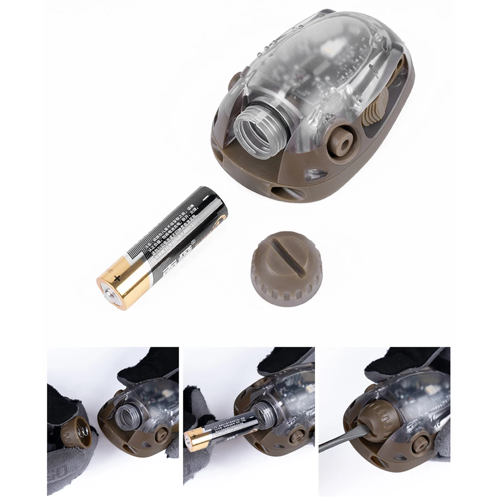 ملحقات خوذة WST التكتيكية ضوء إشارة خوذة رابتور مجموعة متنوعة من تأثيرات الإضاءة ضوء التعرف على إشارة الخوذة #5