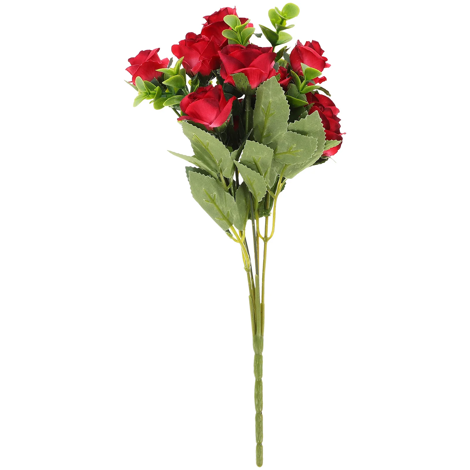 

Artificial Rose Flowers Realistic Red Rose Bouquet Simulation Home Decorative Fake Plant Wedding Party Favor Table Decor