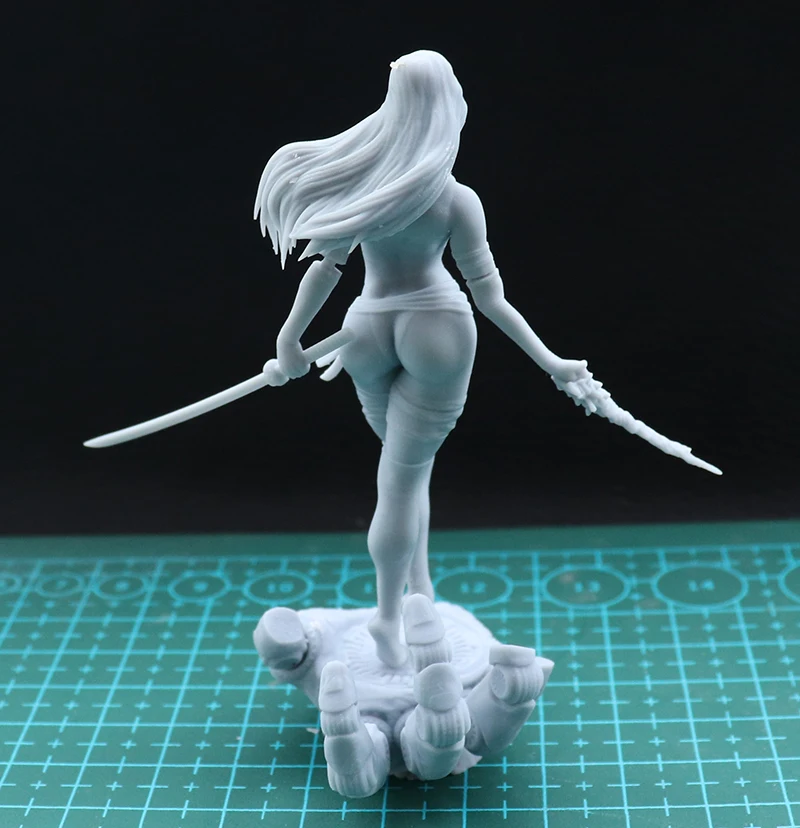 1/24 75mm 1/18 100mm zestawy modeli z żywicy seksowna figurka kobiety wojowniczego niepomalowana brak koloru RW-431
