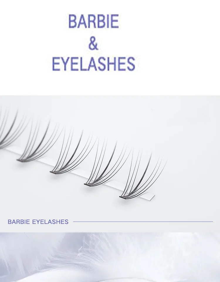 Anlinnet Professionelles Make-up 60 Cluster Einzelne Wimpernbüschel M-Sandwich-Wimpern zum Aufkleben Künstliche Wimpern – Detail 7