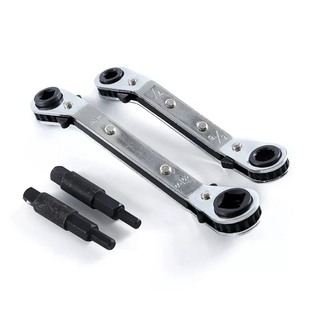 

Refrigeration Maintenance Wrench 3/8" To 1/4", 5/16'' To 1/4'' Refrigeration Hvac Service Wrench Hex Adapter Set Repair Wrench