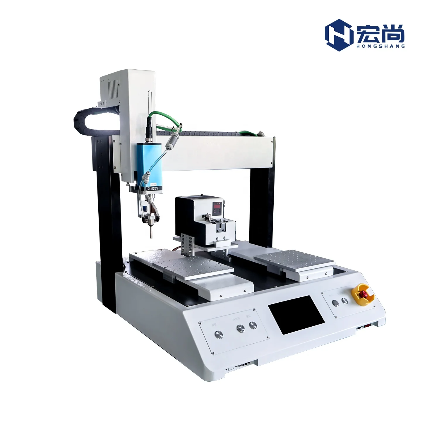 High Stability 4-Axis Double Station Blowing-Type Fastening Machine Automatic Screw Fastening Robot Industrial Equipment Motor