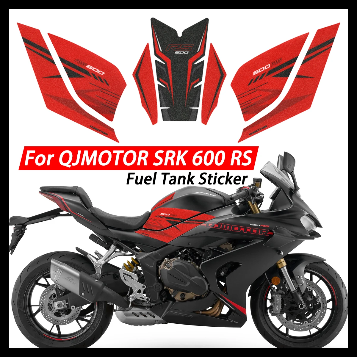 

Наклейки-накладки на топливный бак для мотоцикла QJMOTOR SRK 600 RS SRK600RS Supersport, противоскользящие, для защиты боковин, аксессуары, декоративные наклейки