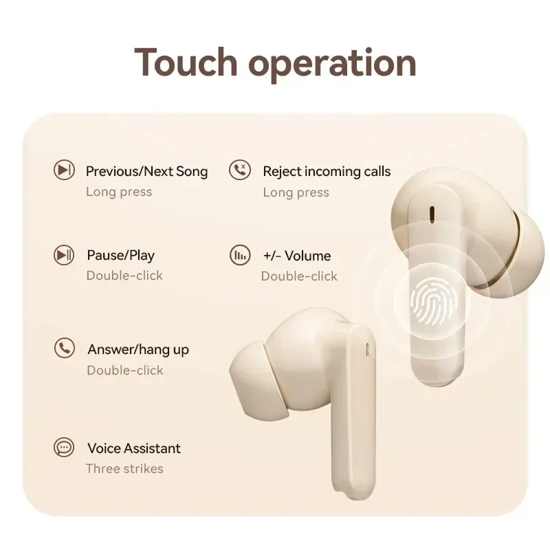 S510 Bluetooth  Wireless Touch Control Headphones HiFI Stereo Waterproof Earphone TWS Sports LED Display Headset with Microphone image 5