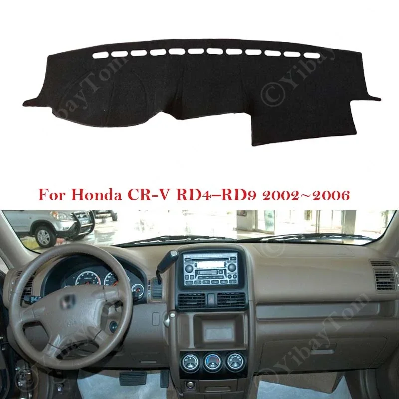 For Honda CR-V CRV CR V RD4-RD9 2002 2003 2004 2005 2006 Dashboard Cover Dash Board Mat Carpet Pad Sunshade Rug Car Accessories