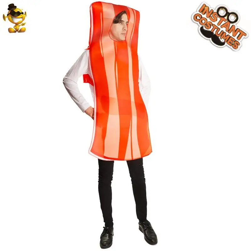 

Halloween Adult Men Women Couples Style Egg Bacon Party Costume Funny Food Role-playing Costume Halloween Themed Entertainment