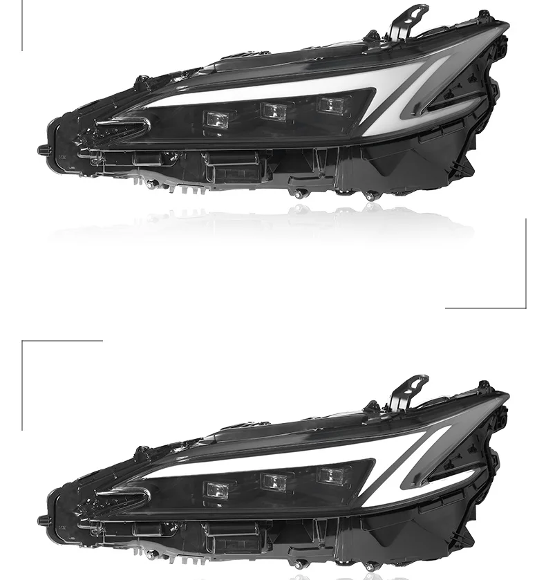 

for 18-25 Lexus ES Headlight Assembly Lexus Modified with LED matrix Lens Daytime Running Light Steering