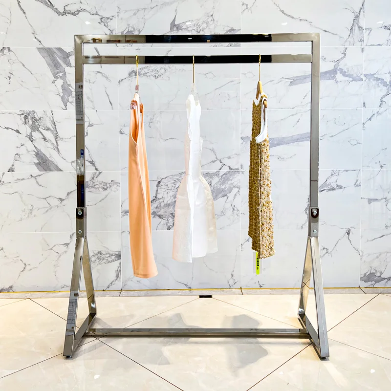 

customized.floor standing advertising display women clothing store hanger clothes rack display rack clothe shop