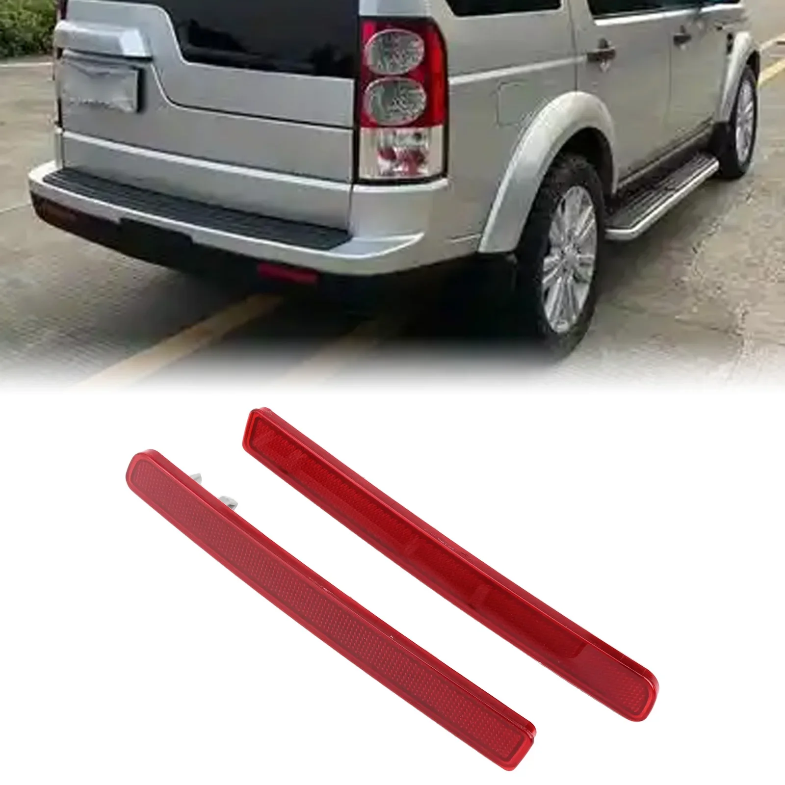 For Range Rover Sport 2010-2013 Bumper Reflector Car Maintenance Vehicle Upgrade Made Of ABS Material High-strength Construction
