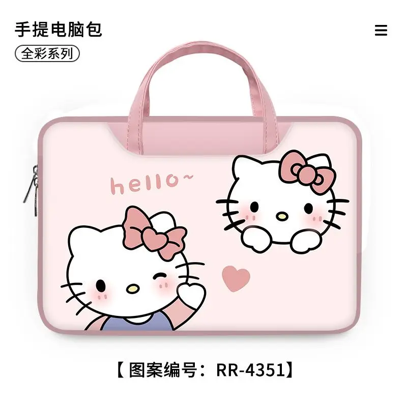 Sanrio hello kitty bolsa para laptop fofa de grande capacidade organizador de tablet bolsa de desenho animado capa para laptop 11 polegadas 13 polegadas 14 polegadas 16 polegadas 12 polegadas 15 polegadas