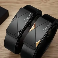 Stylish Men's PU Leather Belt - Fashion Belts for Daily Life, Leisure, Party, Festival, Work, and Business Automatic Buckle 1