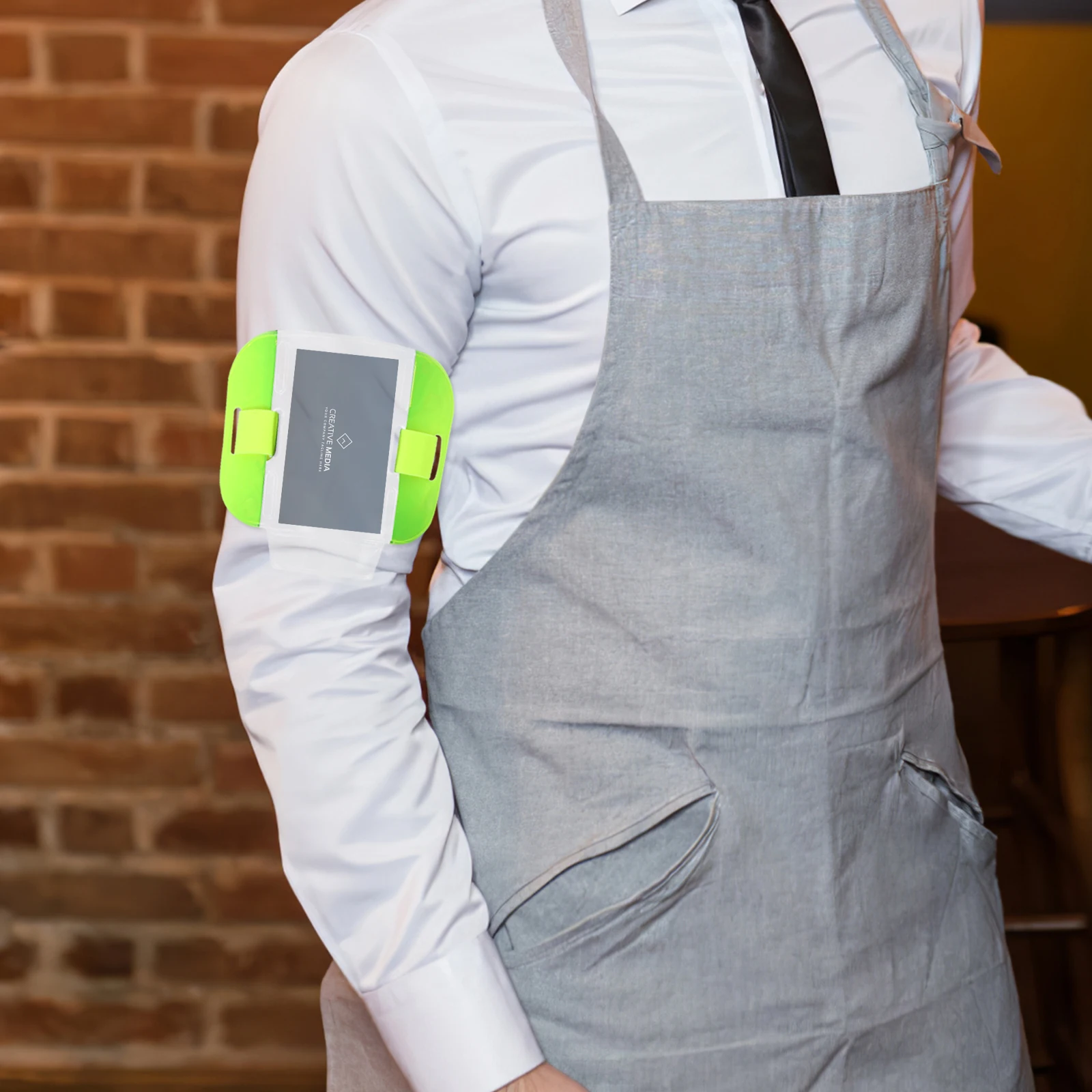 

2Pcs Arm Badge Holders Elastic Adjustable Sleeve for Workers Id Cards Clear Protective Badge Holder Workers Cards Holder