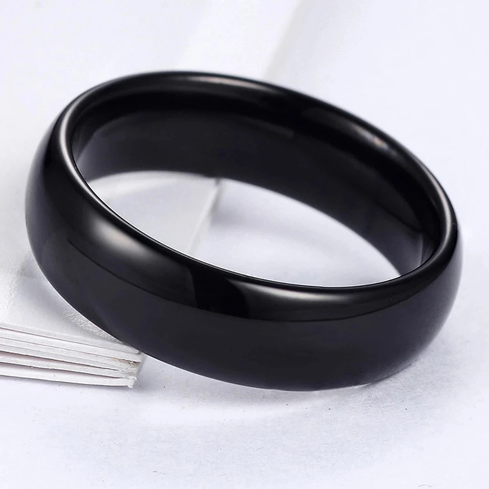 2023 NEW RFID Smart Black Ceramic Ring 125KHz 13.56MHz EM4305 CUID Chip Various Sizes For Men Or Women Fast Shipping