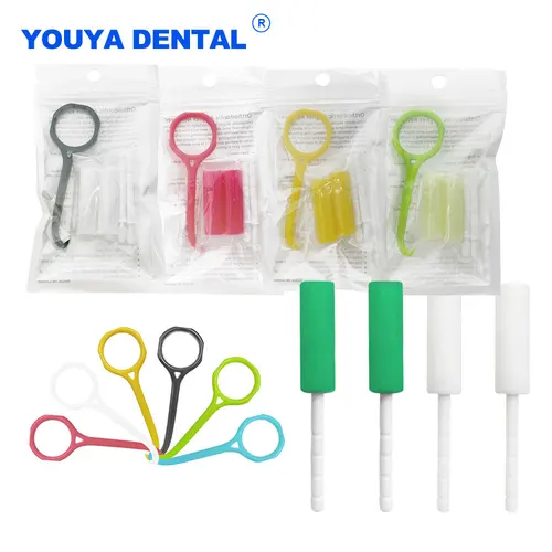 Imagen 1 del producto Juego de alineador de silicona para dientes, palillo de dientes para morder, ortodoncia invisible, alineadores, gancho de eliminación de higiene bucal para masticar, 1 Juego