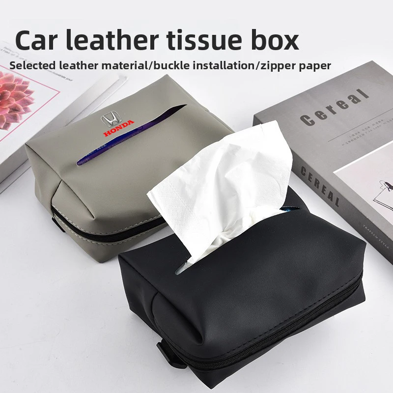 1 قطعة صندوق مناديل داخلي للسيارة من الجلد حقيبة تخزين المقعد الخلفي لهوندا سيفيك صالح جاز أكورد الطيار جواز السفر Stepwgn CRV BRV HRV #6
