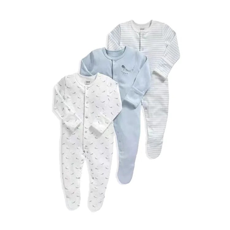 3pc Baby Rompers Newborn Baby Girl Clothes Full Sleeve Baby Boy Clothes Roupas de bebe Cotton Outwear Spring Fall Pajamas 0-12M