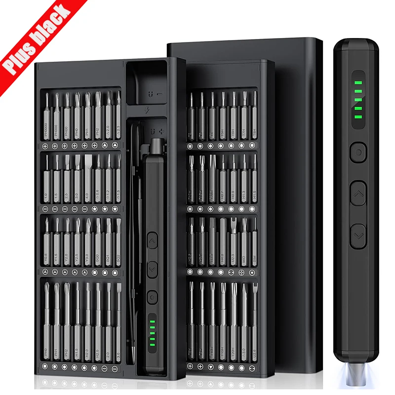 

Набор электрических отверток 68 в 1 Black Plus Precision с магнитными насадками для ремонта электроники, компьютеров, телефонов, ноутбуков, радиоуправляемых моделей