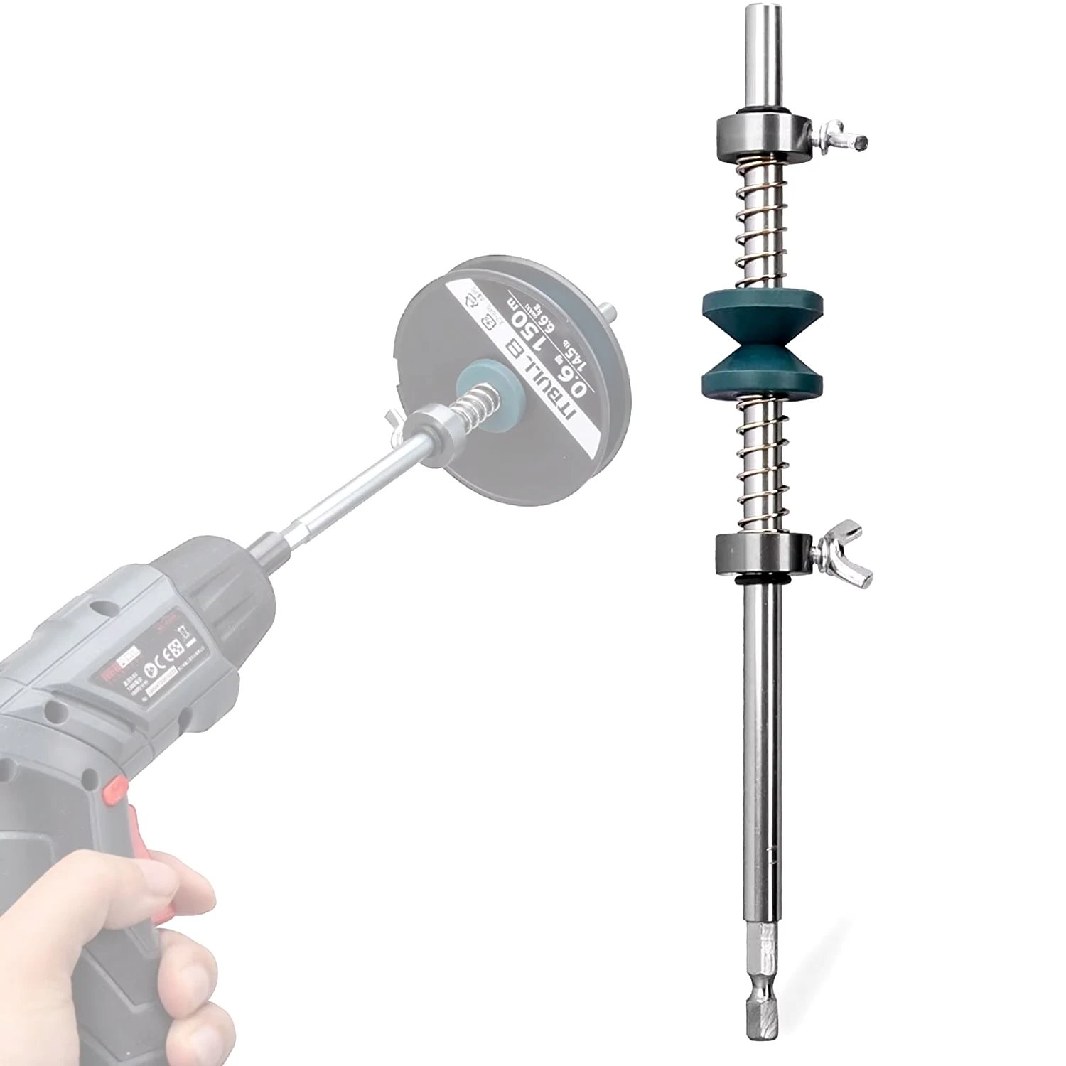 1pcs Fishing Line Winder System Electric Drill Reel Line Spooler Fishing Line Winding Fishing Tackle Tools Accessories