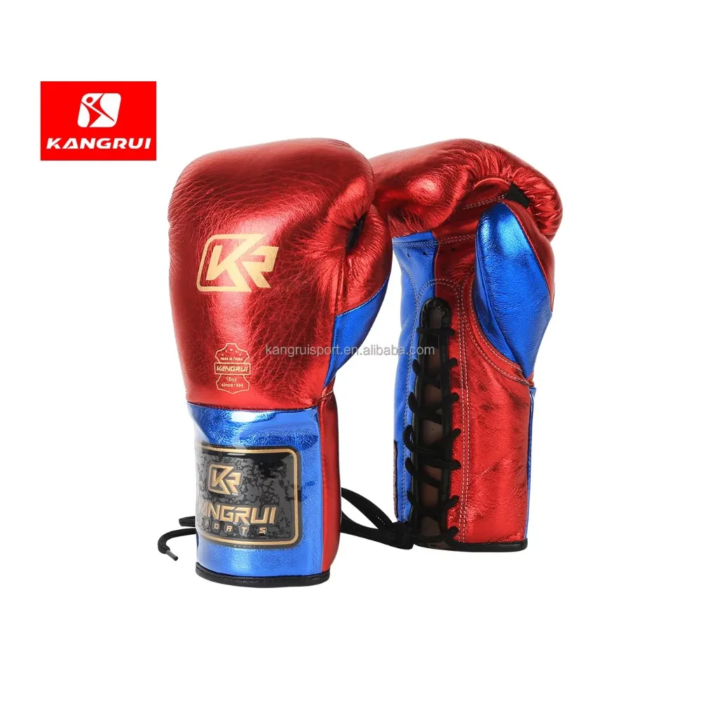 Fight shop hot sale boxing gloves with glossy cowhide  leather OEM cheap price fighting gloves for boxing men and women