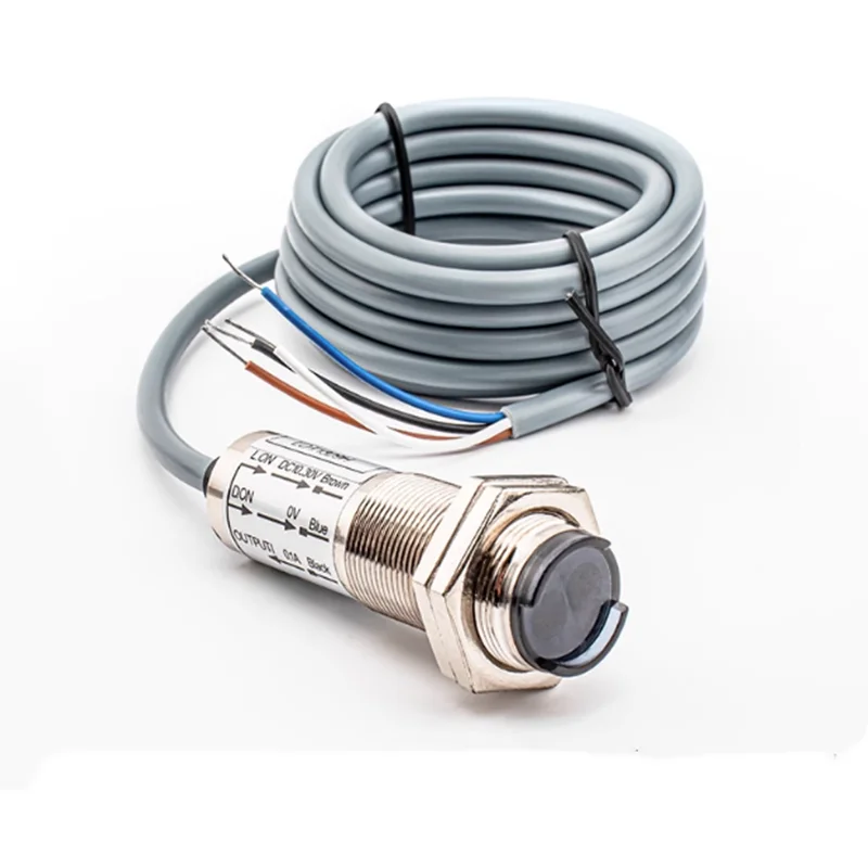 CDD-40N DC12V - 24V 40mA 4 fili tipo NPN NO + NC 10- 40cm rilevatore sensore interruttore di prossimità induttivo cilindrico cavo 1.2M