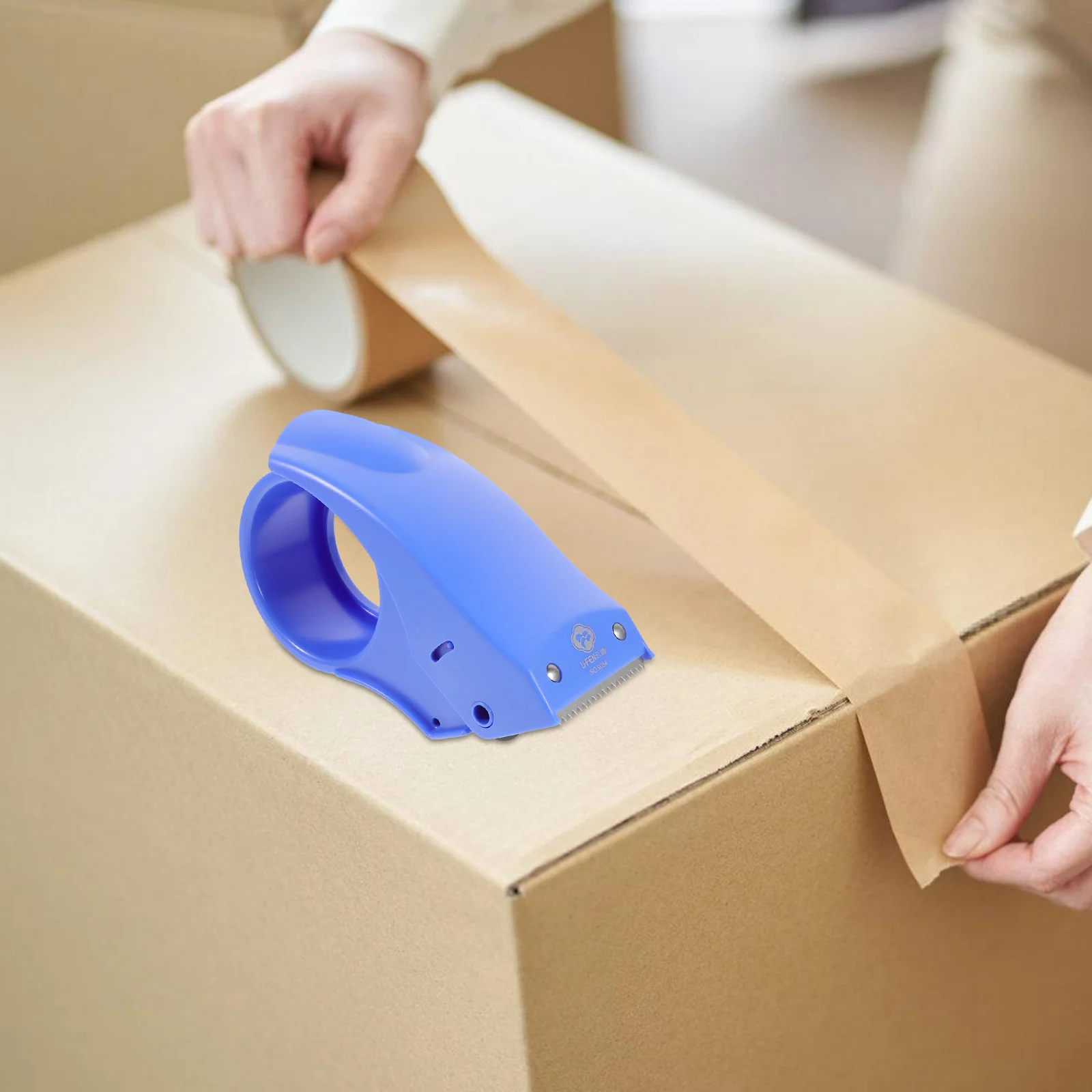 2Pcs Lightweight Tape Dispenser with Smooth Cutting Edge Handheld Sealing Tool Comfortable Design for Daily Packaging Needs