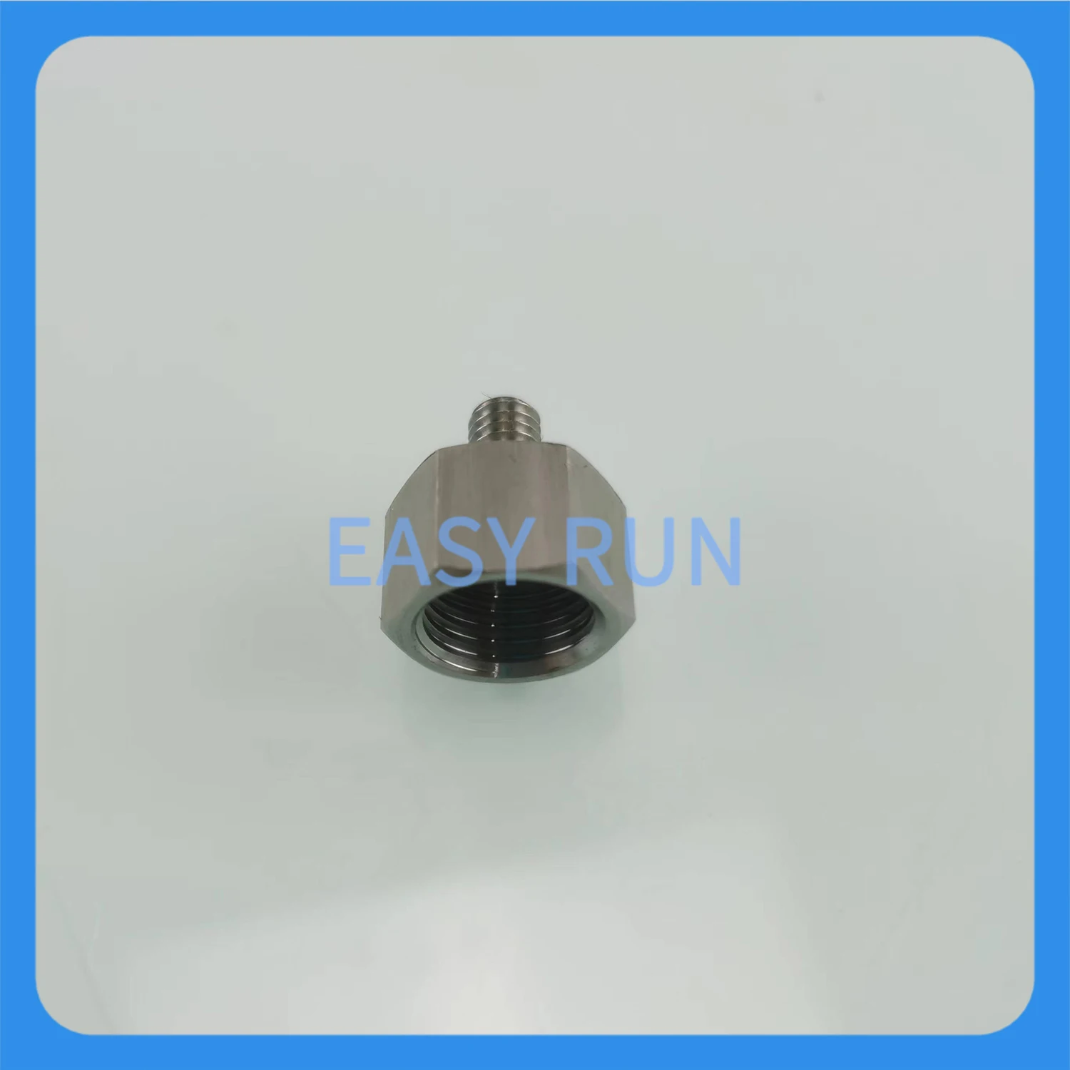 Lubricating oil pump fittings stainless steel straight joint internal thread R1/4