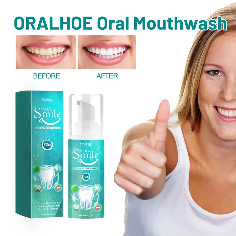 

Oral Cleaning Mousse - Remove Stains, Whiten Teeth, Protect Gums, Beautify Smile & Freshen Breath For Oral Care