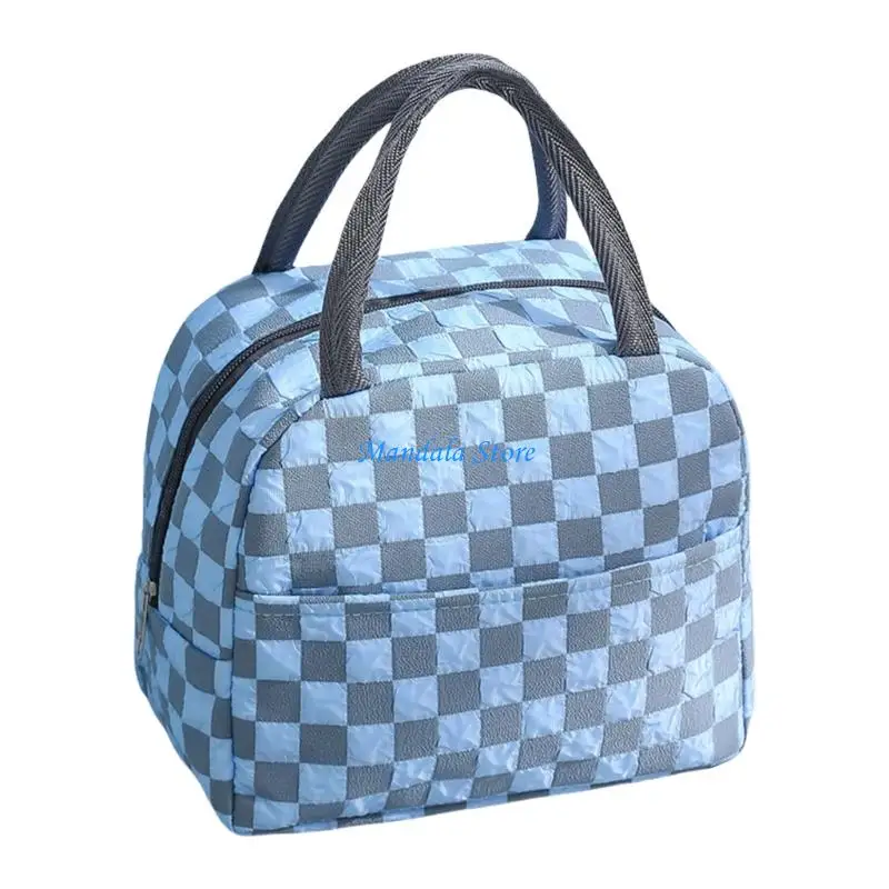 

U2JC Compact & Portable Insulated Carriers Leakproof Bubble Pattern Thermal Bag Durable For Work Picnics Travel